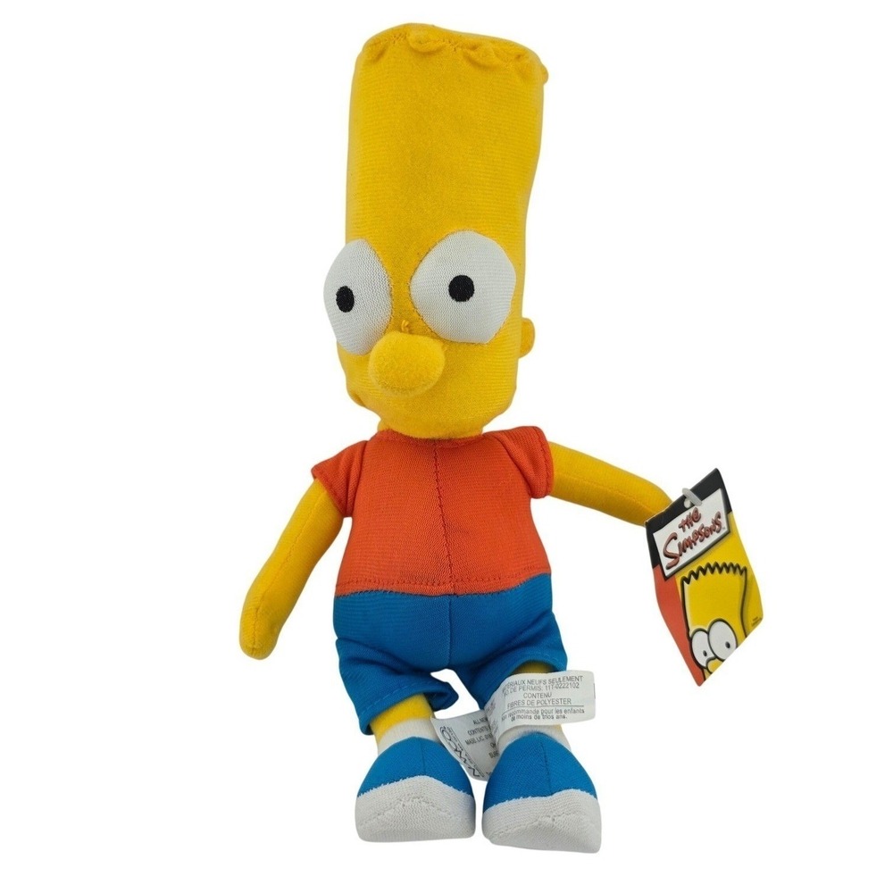 Bart Simpson Plush Vintage The Simpsons Doll 2005 Nanco Toy Gift With‎ Tag